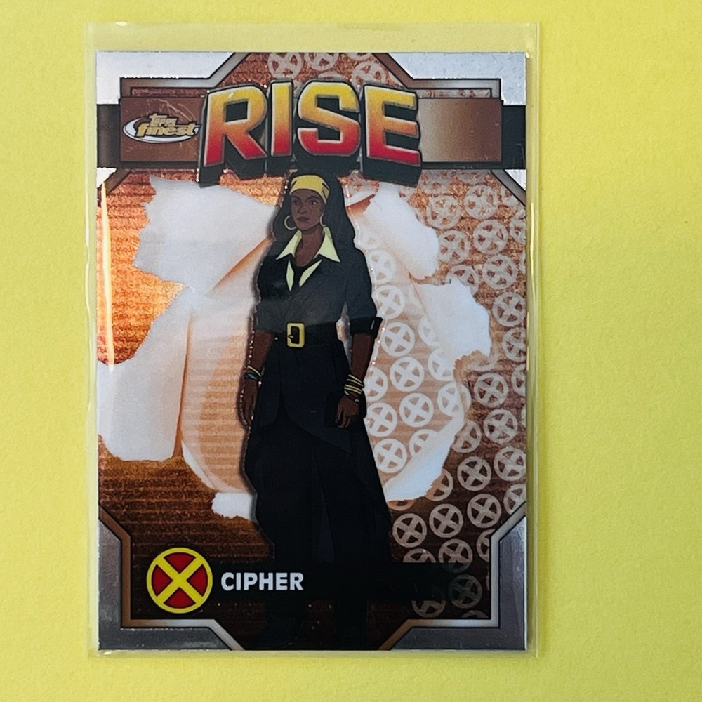 2025 Topps Finest Marvel Cipher RISE Bronze Insert Card #20